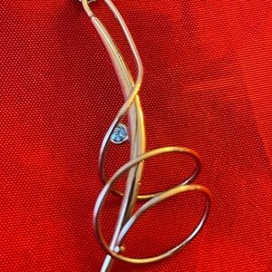 Frederic Duclos Silver Twisted Pendant Necklace